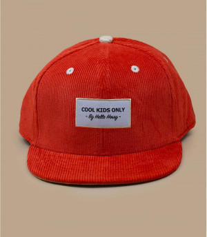 casquette enfant velours orange Sweet terracotta